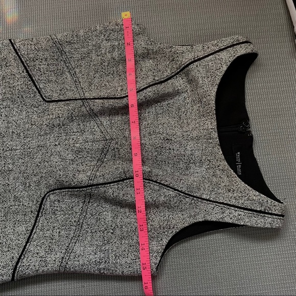 LIKENew White House Black Market Gray Casual Dress - Picture 10 of 14